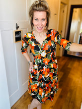 Load image into Gallery viewer, Fall Print Floral Dress
