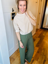 Load image into Gallery viewer, Olive Wide Leg Pant
