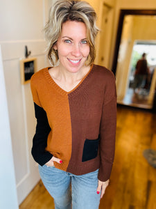 Habitat Block V-neck Sweater