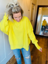 Load image into Gallery viewer, Yellow Oversized Sweater
