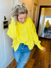 Load image into Gallery viewer, Yellow Oversized Sweater
