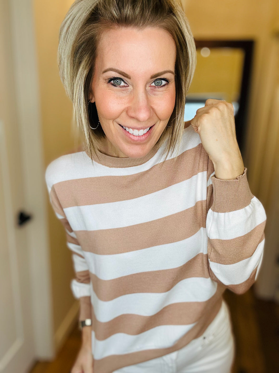 Natural Stripe Sweater